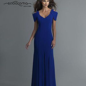 Saborama 9973 Evening gown -color fuscia, size 8